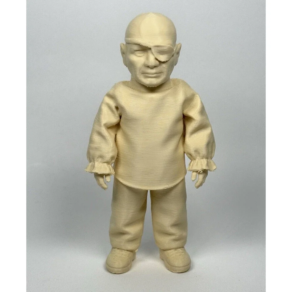 Hugo Man Of 1000 Faces Classic Toy 5” Paintable Figure Eyepatch Disguise Version